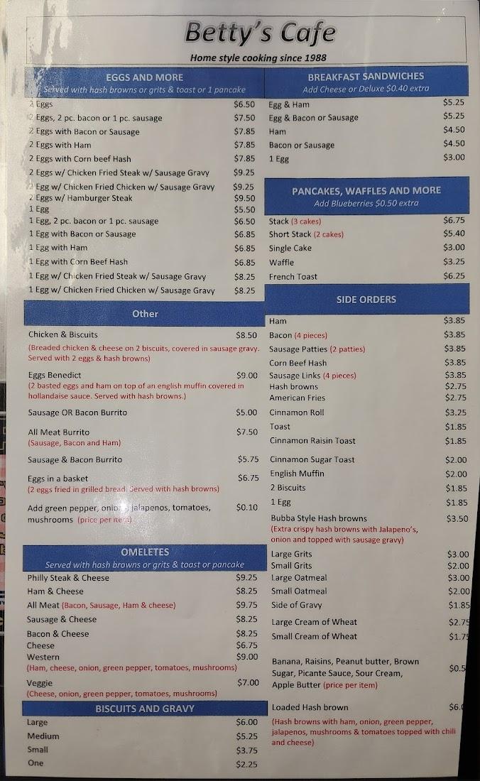 Betty's Cafe
